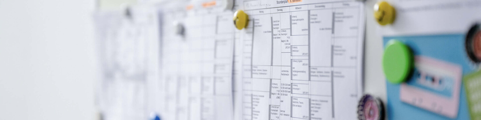 Foto des schwarzen Bretts