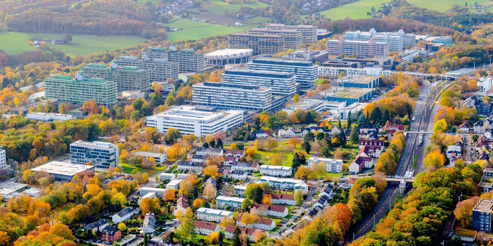 Luftaufnahme Ruhr Universität Bochum