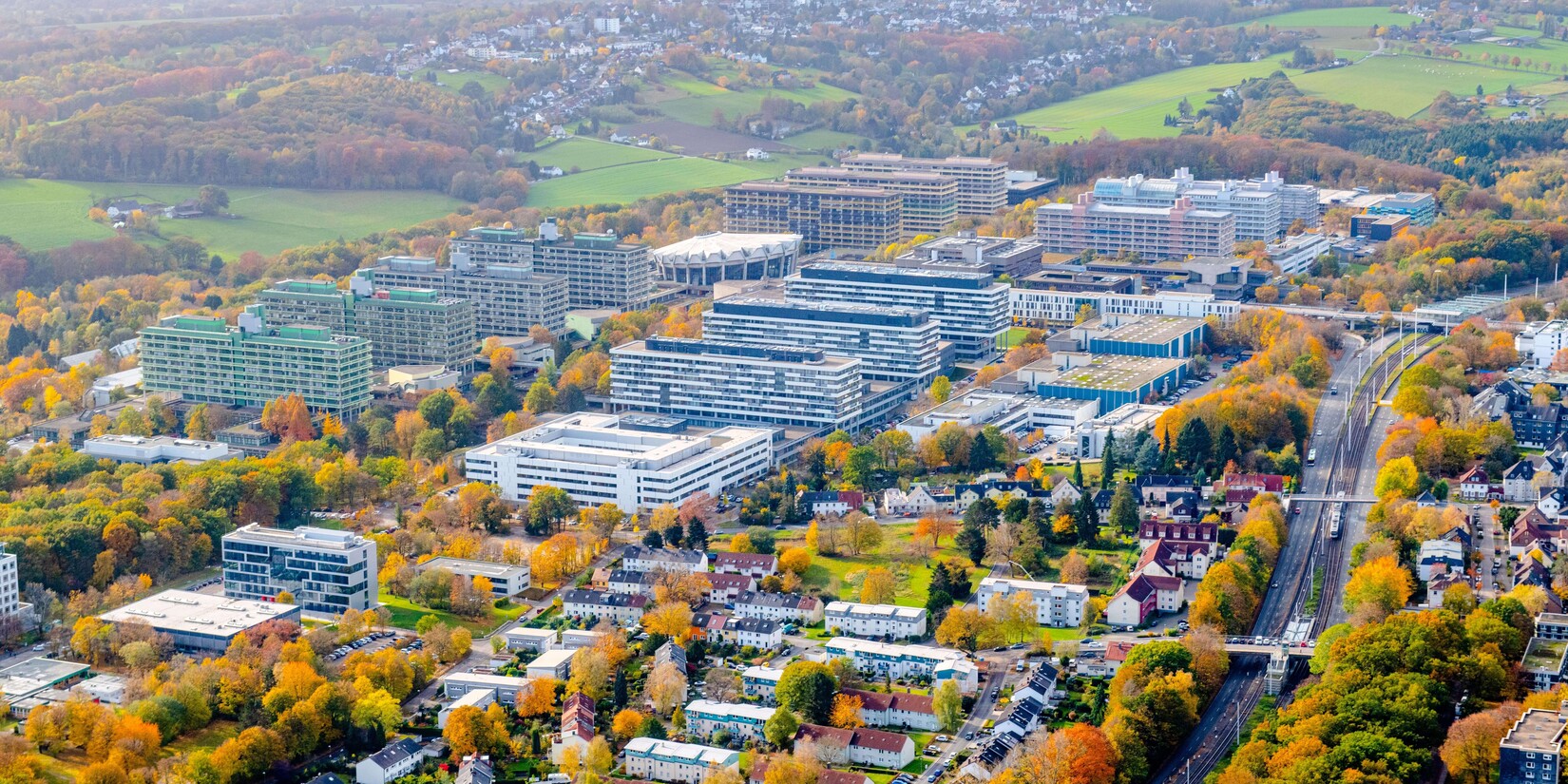 Luftaufnahme Ruhr Universität Bochum